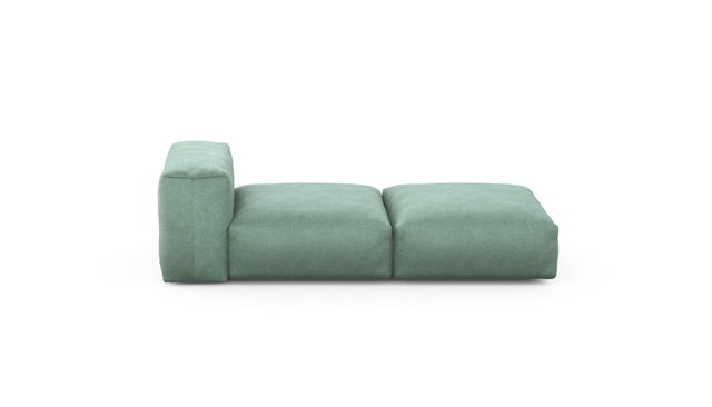 Preset lounger - velvet - mint - 199cm x 84cm