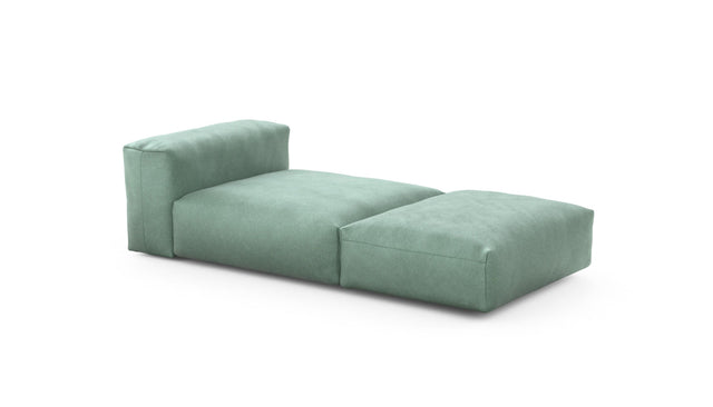 Preset lounger - velvet - mint - 220cm x 105cm