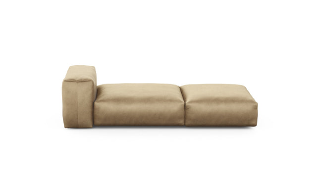 Preset lounger - velvet - caramel - 220cm x 84cm