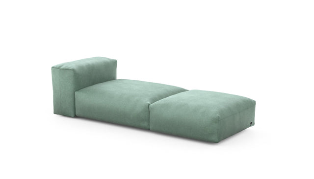 Preset lounger - velvet - mint - 220cm x 84cm