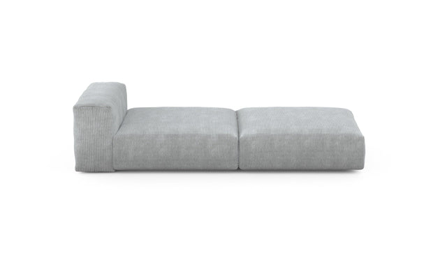 Preset lounger - cord velours - light grey - 241cm x 105cm