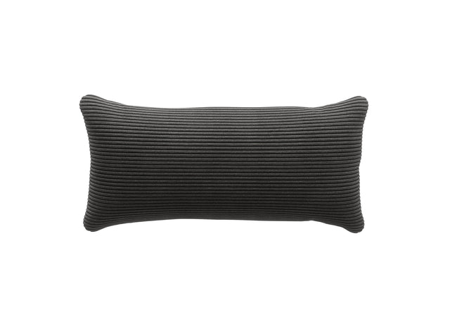 pillow - cord velour - dark grey - 60cm x 30cm