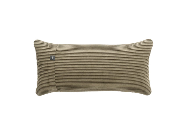 pillow - cord velour - khaki - 60cm x 30cm