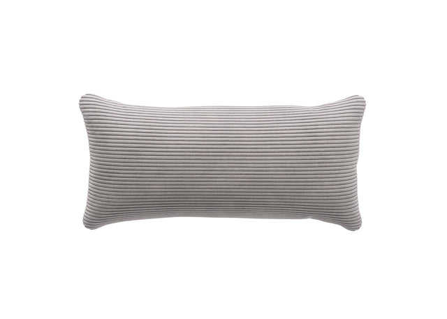 pillow - cord velour - platinum - 60cm x 30cm