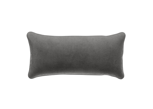 pillow - velvet - dark grey - 60cm x 30cm