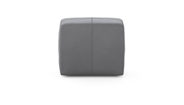 Preset sofa side - 63 x 31 - leather - dark grey