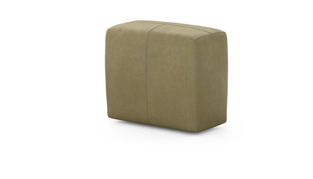 Preset sofa side - 63 x 31 - leather - olive