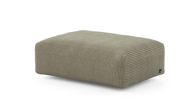 Preset sofa seat - 105 x 63 - cord velour - khaki