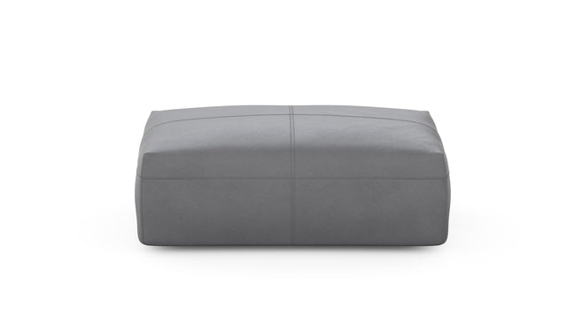 Preset sofa seat - 105 x 63 - leather - dark grey