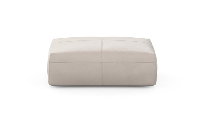 Preset sofa seat - 105 x 63 - leather - light grey