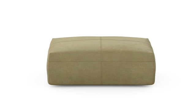 Preset sofa seat - 105 x 63 - leather - olive