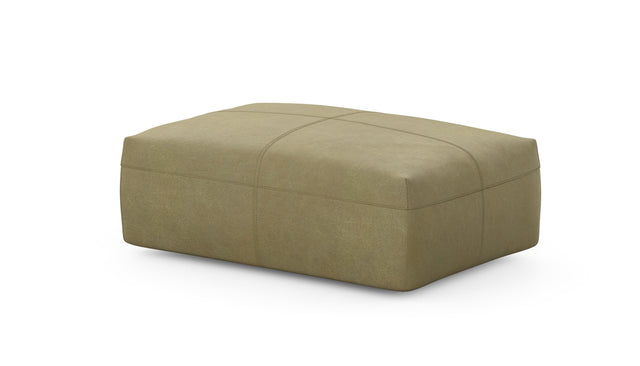 Preset sofa seat - 105 x 63 - leather - olive