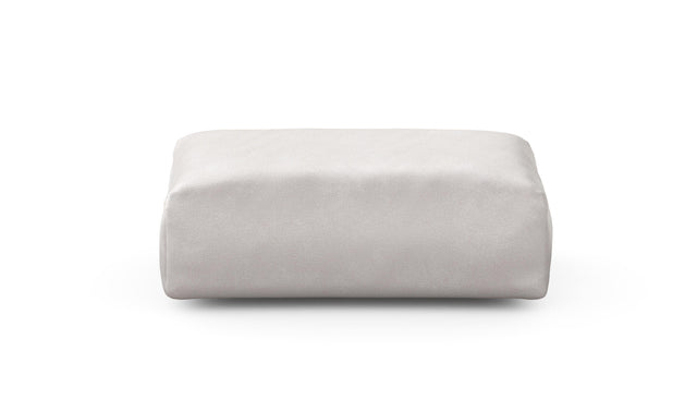 Preset sofa seat - 105 x 63 - velvet - creme