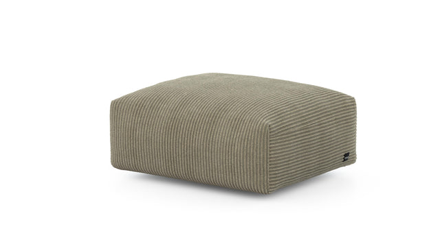 Preset sofa seat - 84 x 63 - cord velour - khaki