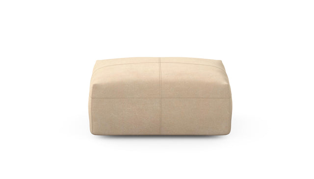 Preset sofa seat - 84 x 63 - leather - beige