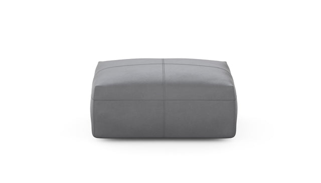 Preset sofa seat - 84 x 63 - leather - dark grey