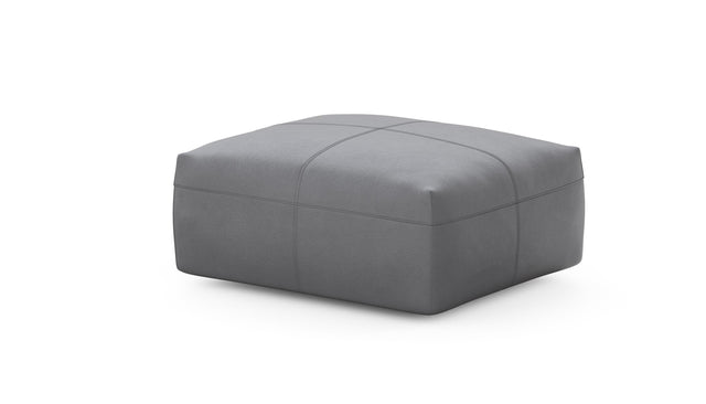 Preset sofa seat - 84 x 63 - leather - dark grey