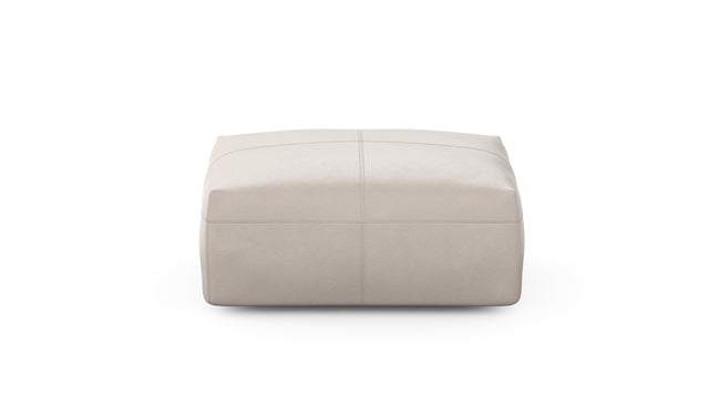 Preset sofa seat - 84 x 63 - leather - light grey