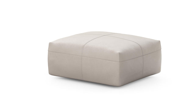 Preset sofa seat - 84 x 63 - leather - light grey