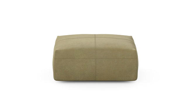 Preset sofa seat - 84 x 63 - leather - olive