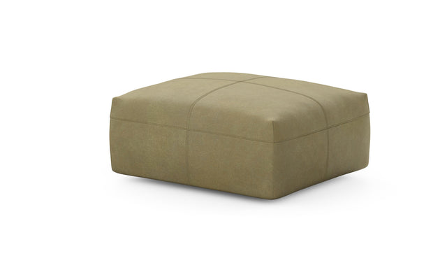 Preset sofa seat - 84 x 63 - leather - olive