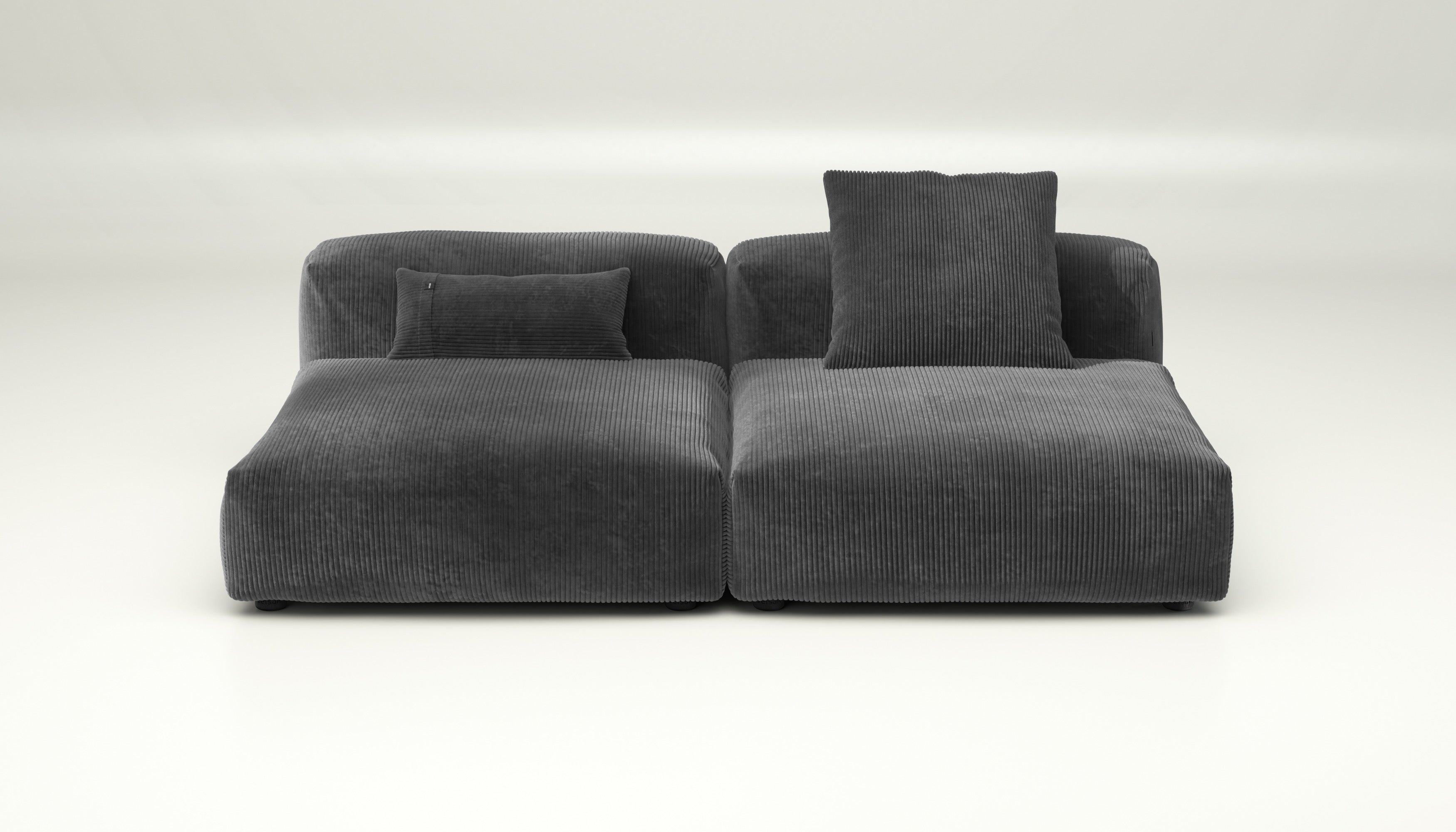vetsak ダークグレー L vetsak | Sofa Set 01 Large - cord velour - dark grey | Modular