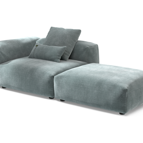 vetsak | Sofa Set 01 Large - Cord Velour - Mint | Modular Sofa | 3.5 S ...