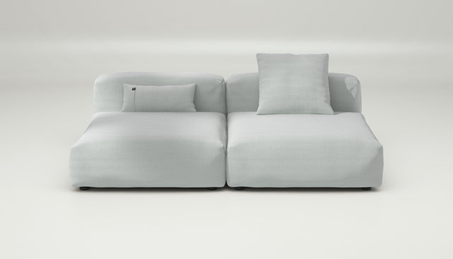 vetsak | Sofa Set 01 Large - Pique - Light Grey | Modular Sofa | 3.5 Seater