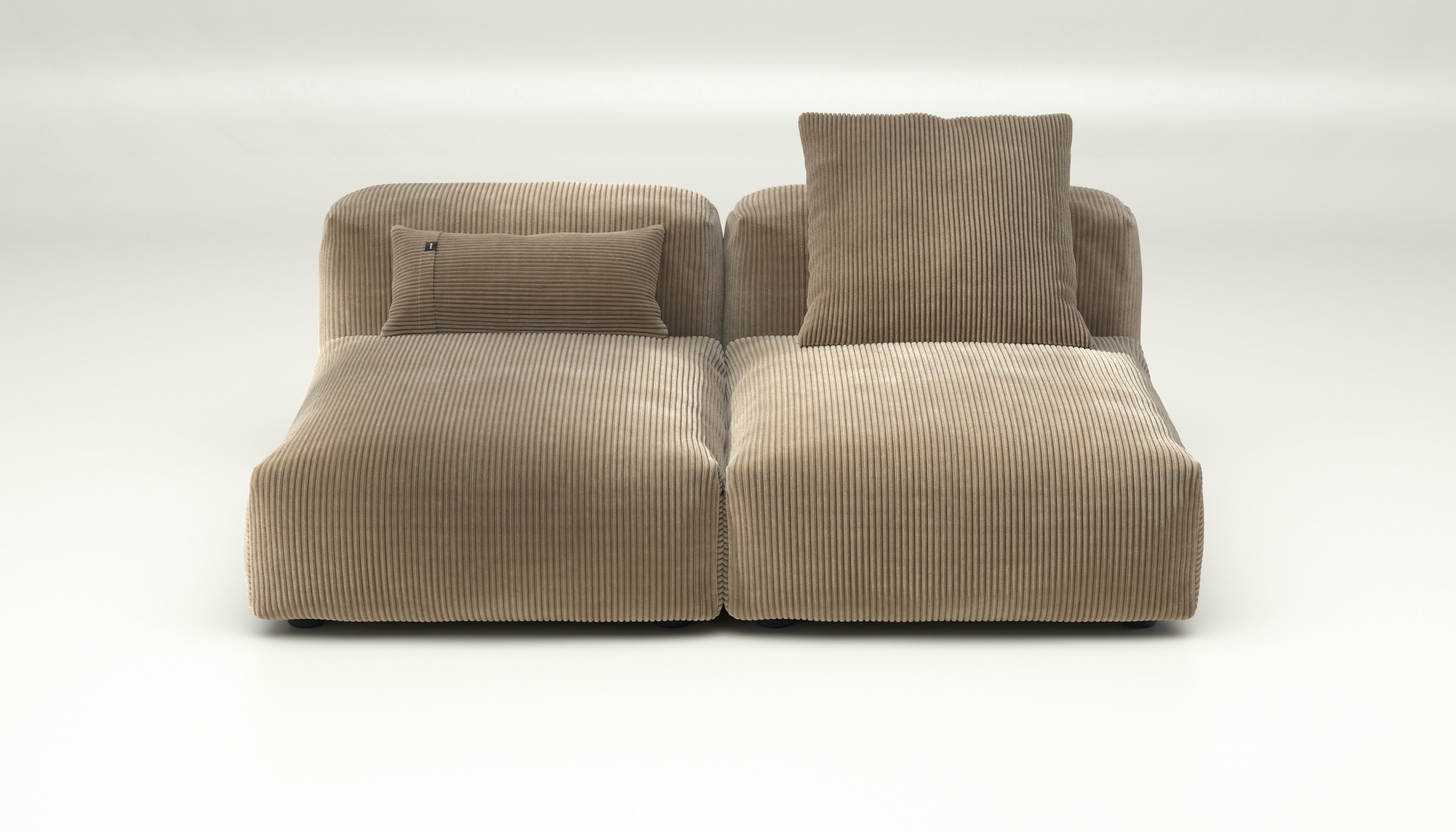 vetsak | Sofa Set 01 Medium - cord velour - sand | Modular