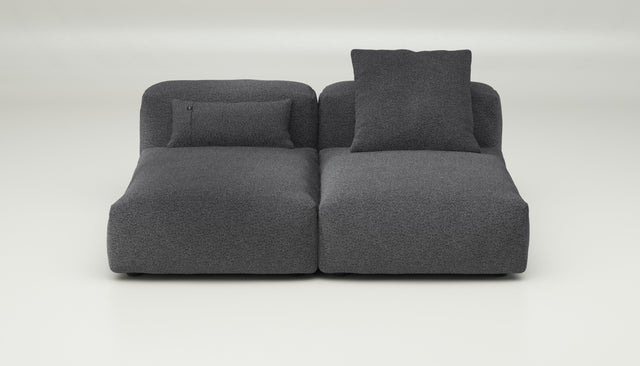vetsak | Sofa Set 01 Medium - loop loop - anthracite | Modular Sofa | 2.5 Seater