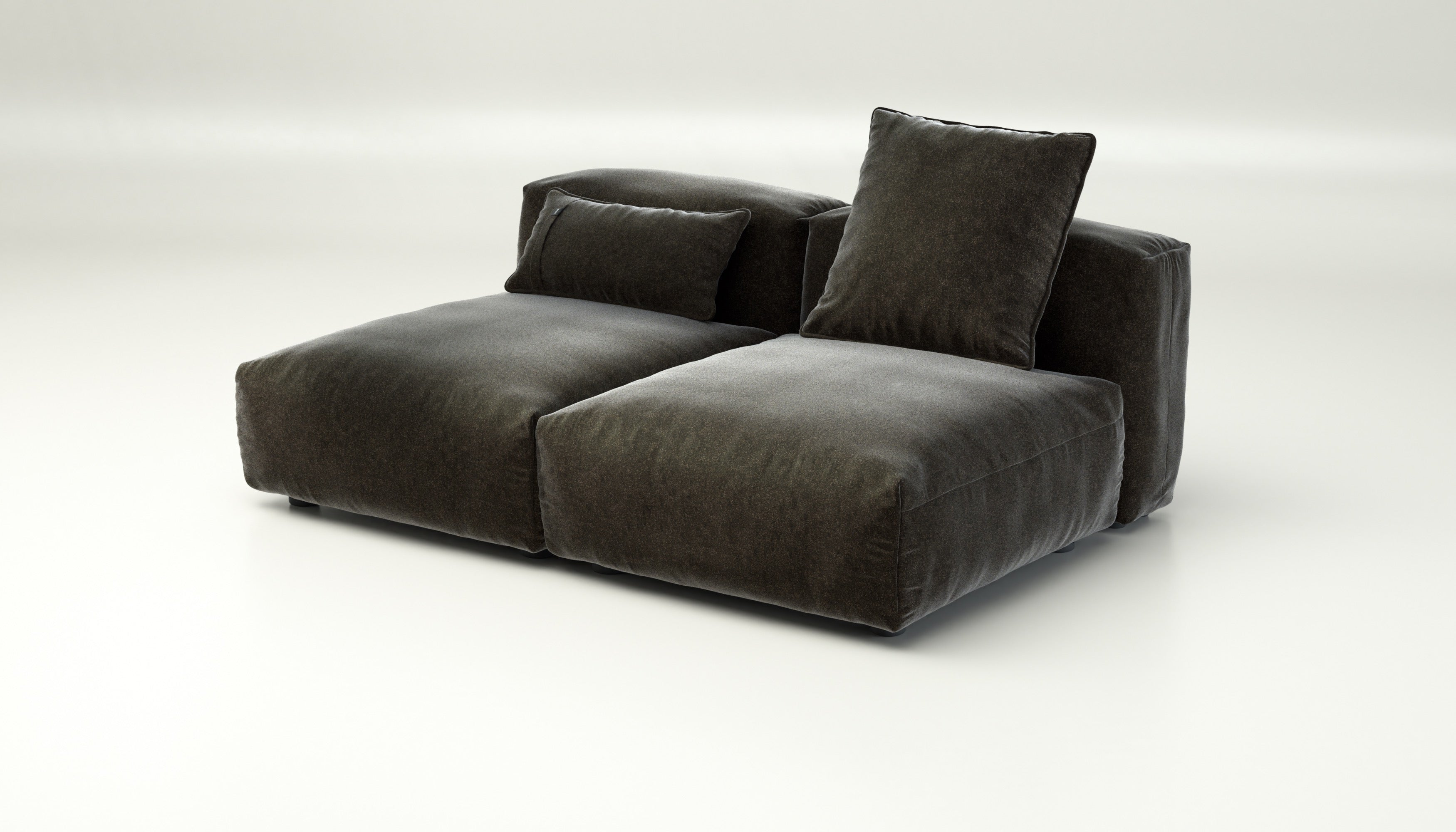 vetsak ダークグレー L vetsak | Sofa Set 01 Medium - suave - anthracite | Modular Sofa