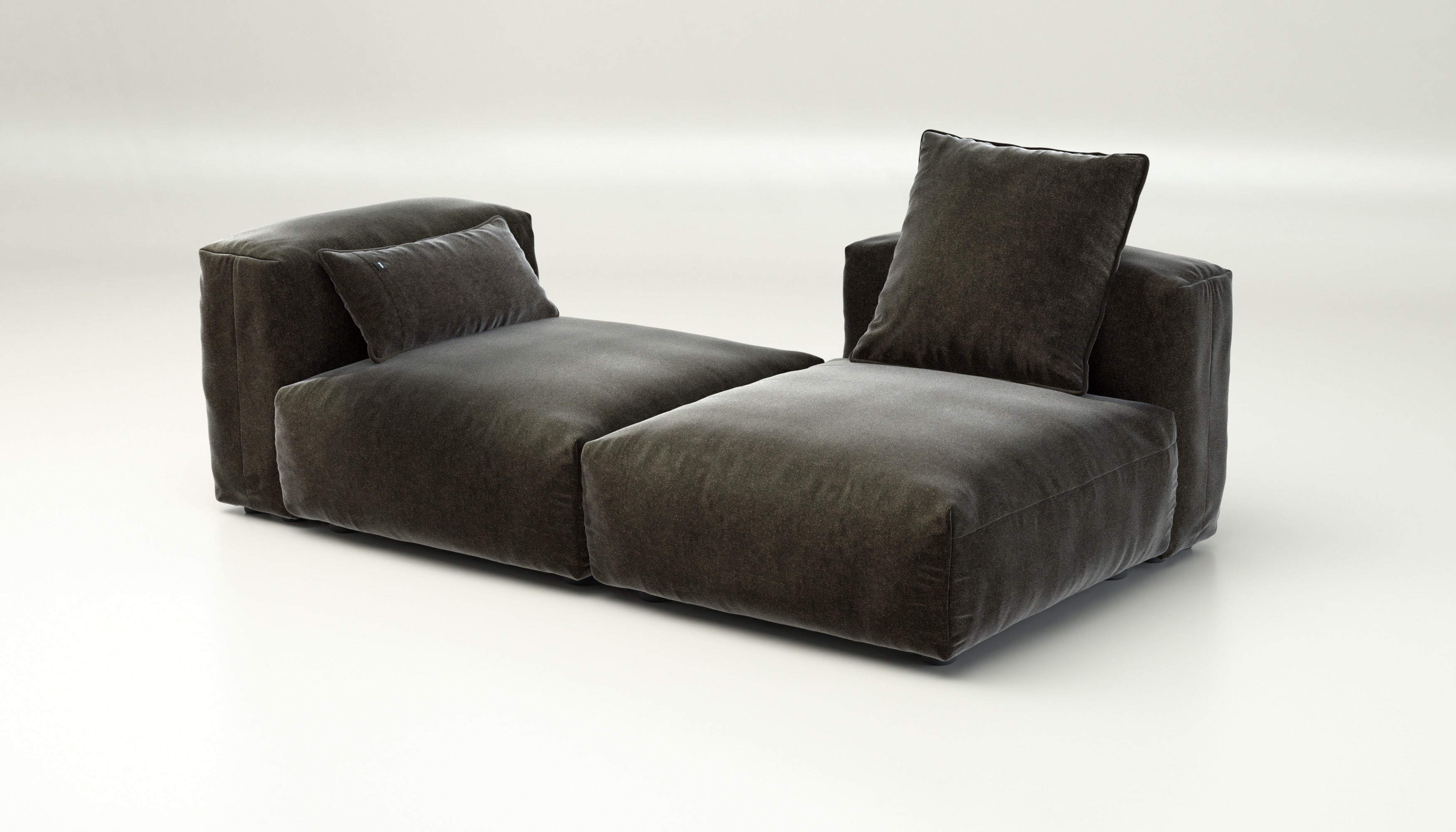 vetsak ダークグレー L vetsak | Sofa Set 01 Medium - Suave - Anthracite | Modular Sofa
