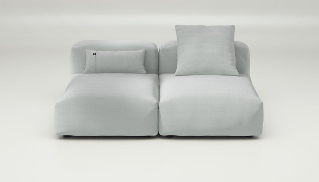 vetsak | Sofa Set 01 Medium - Pique - Light Grey | Modular Sofa | 2.5 Seater