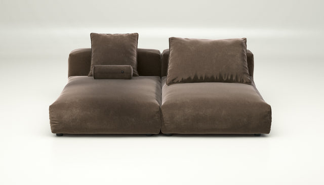 vetsak | Sofa Set 01 XLarge - suave - espresso | Modular Sofa | 3.5 Seater