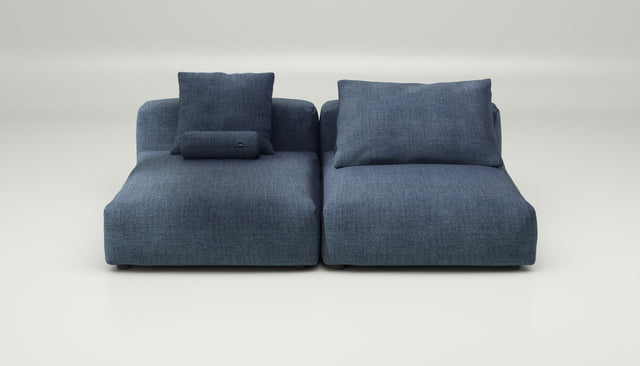 vetsak | Sofa Set 01 XLarge - Pique - Dark Blue | Modular Sofa | 3.5 Seater