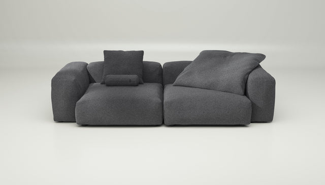 vetsak | Sofa Set 02 Large - loop loop - anthracite | Modular Sofa | 3.5 Seater | Big Sofa