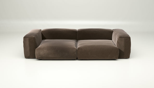 vetsak | Sofa Set 02 Large - suave - espresso | Modular Sofa | 3.5 Seater | Big Sofa