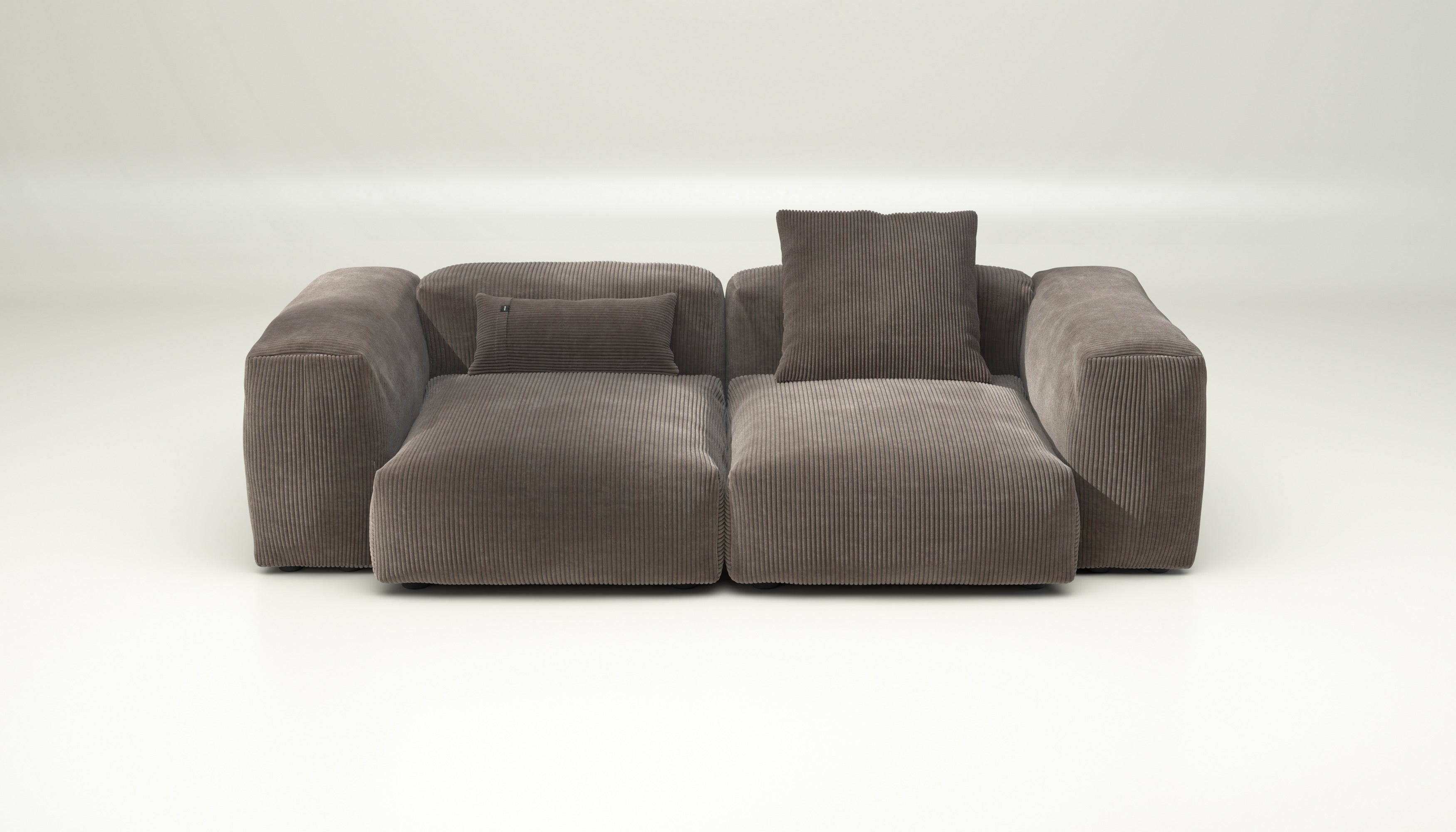 vetsak | Sofa Set 02 Medium - cord velour - mocha | Modular Sofa