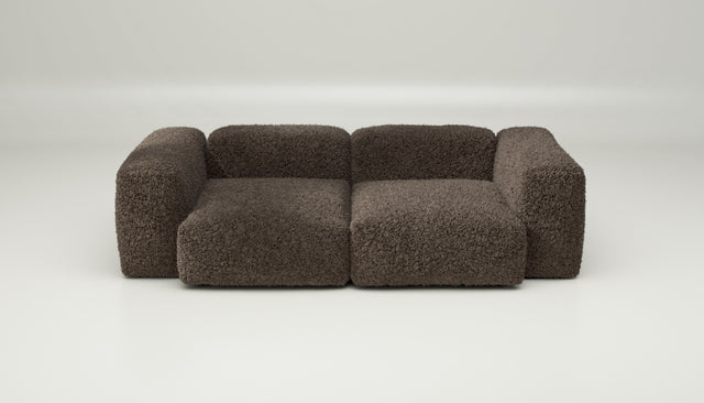 vetsak | Sofa Set 02 Medium - doodle - cacao | Modular Sofa | 2.5 Seater | Big Sofa