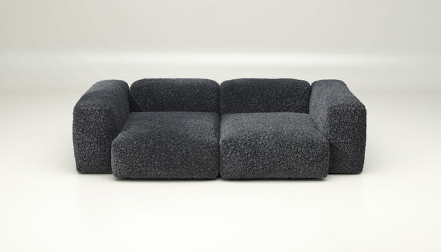 vetsak | Sofa Set 02 Medium - doodle - dark grey | Modular Sofa | 2.5 Seater | Big Sofa