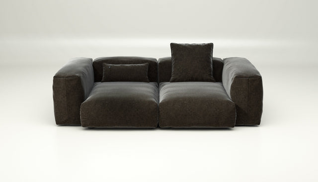 vetsak | Sofa Set 02 Medium - suave - anthracite | Modular Sofa | 2.5 Seater | Big Sofa