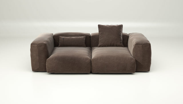 vetsak | Sofa Set 02 Medium - suave - espresso | Modular Sofa | 2.5 Seater | Big Sofa