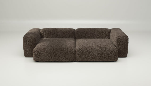 vetsak | Sofa Set 02 XLarge - doodle - cacao | Modular Sofa | 3.5 Seater | Big Sofa