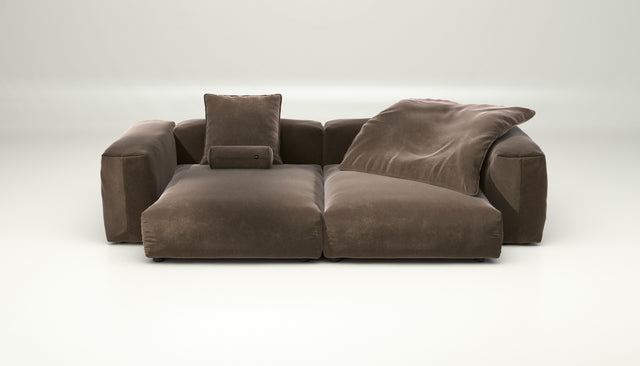 vetsak | Sofa Set 02 XLarge - suave - espresso | Modular Sofa | 3.5 Seater | Big Sofa