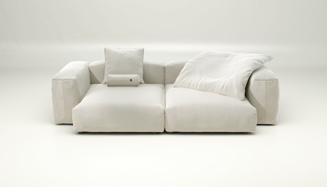 vetsak | Sofa Set 02 XLarge - suave - pearl | Modular Sofa | 3.5 Seater | Big Sofa