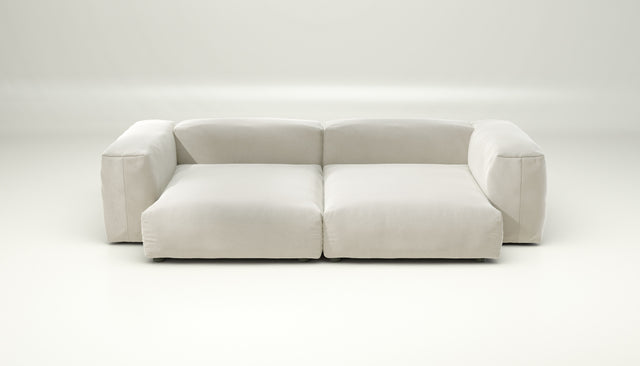 vetsak | Sofa Set 02 XLarge - suave - pearl | Modular Sofa | 3.5 Seater | Big Sofa