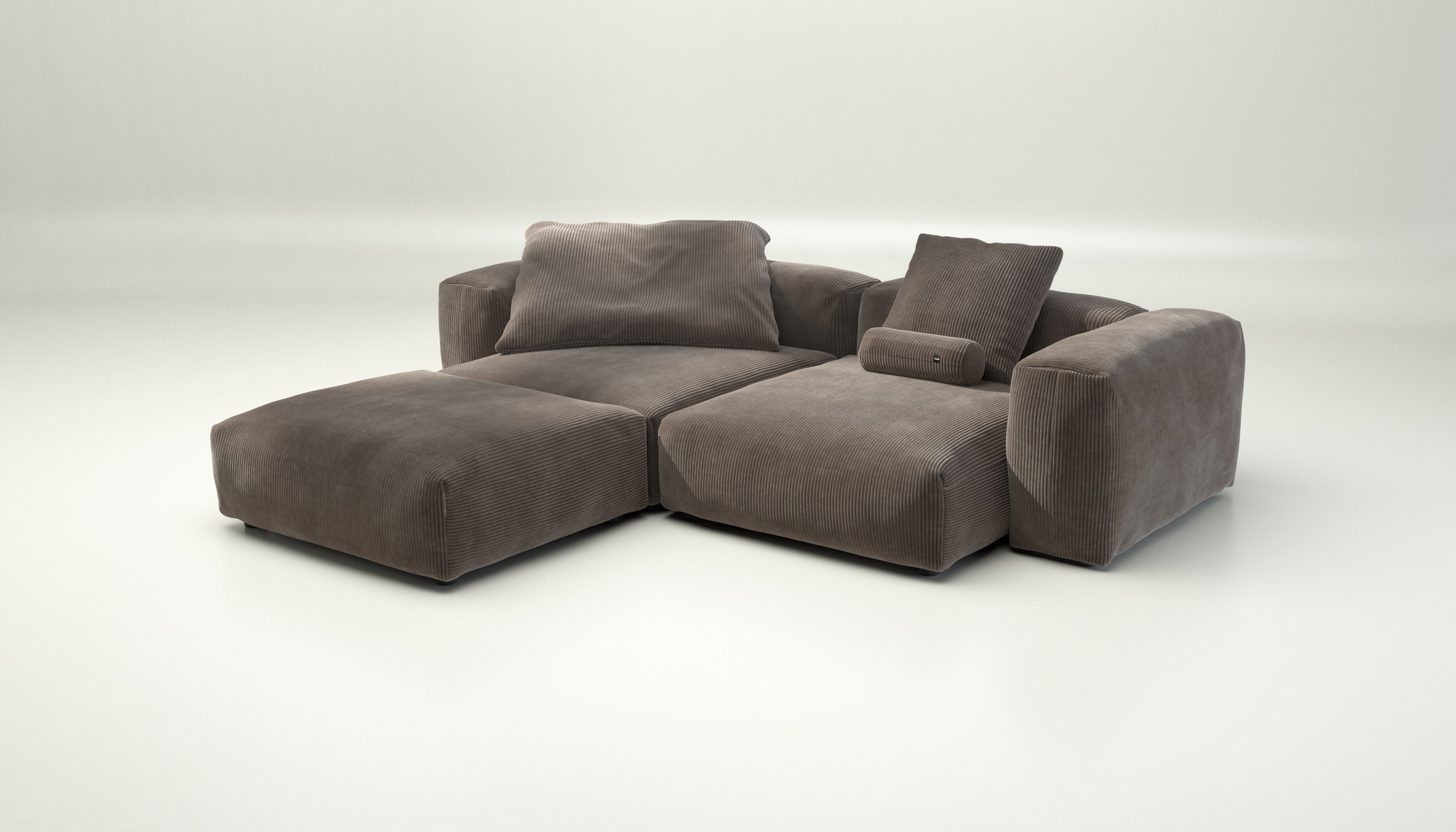 vetsak | Sofa Set 03 - cord velour - mocha | Modular Sofa