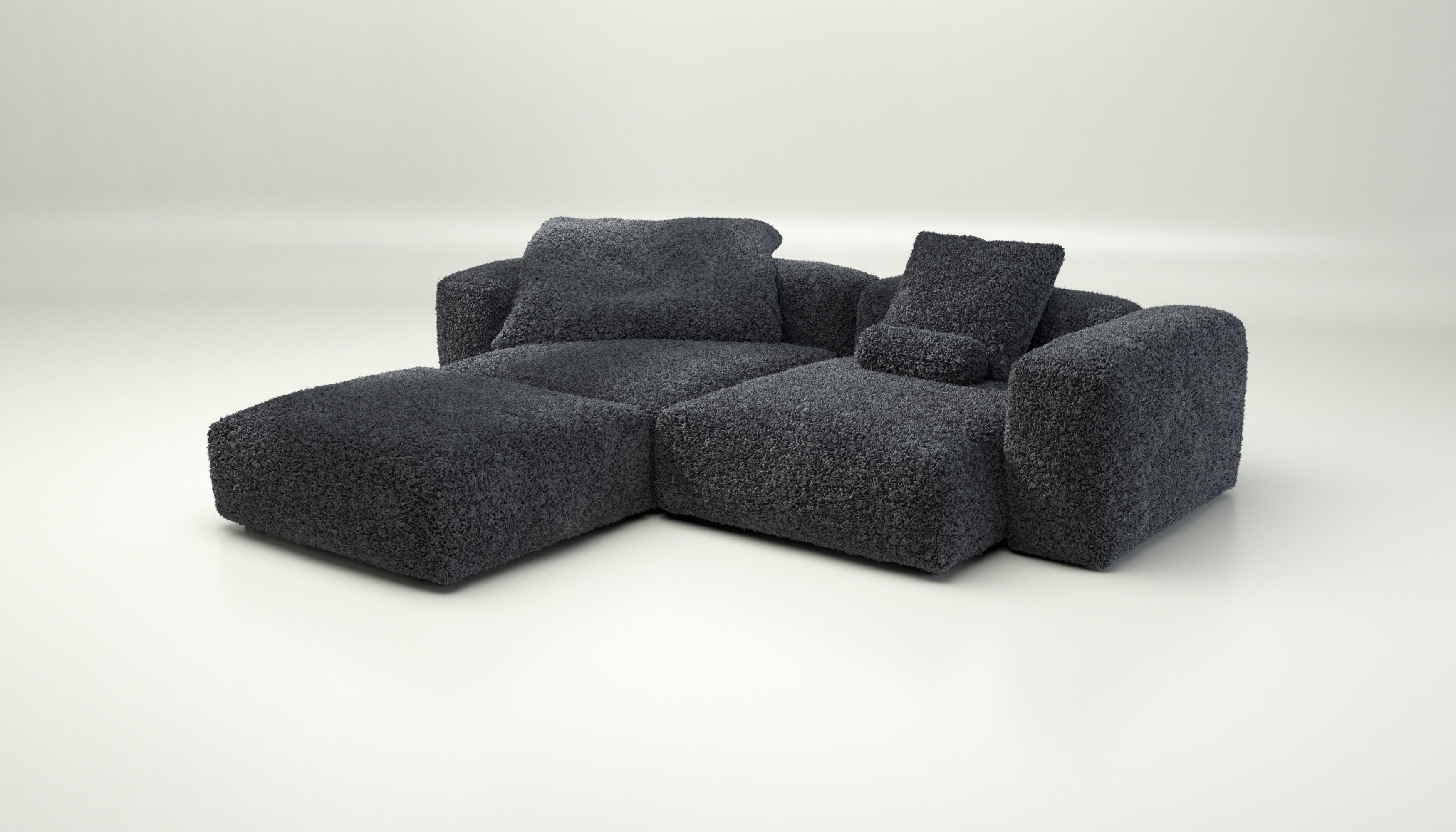 vetsak ダークグレー L vetsak | Sofa Set 06 - doodle - dark grey | Modular Sofa