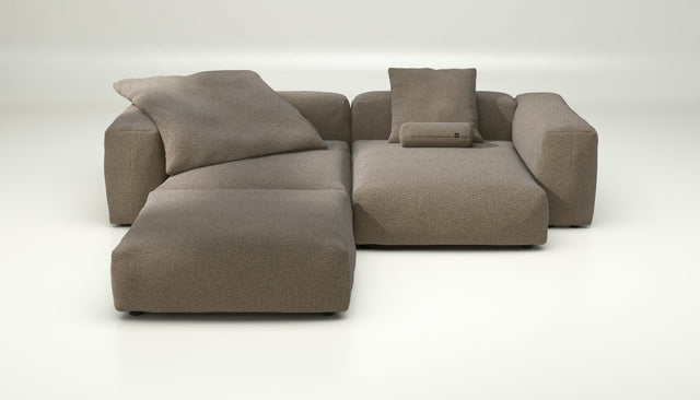 vetsak | Sofa Set 03 - loop loop - taupe | Modular Sofa | 3.5 Seater | Big Sofa | Corner Sofa