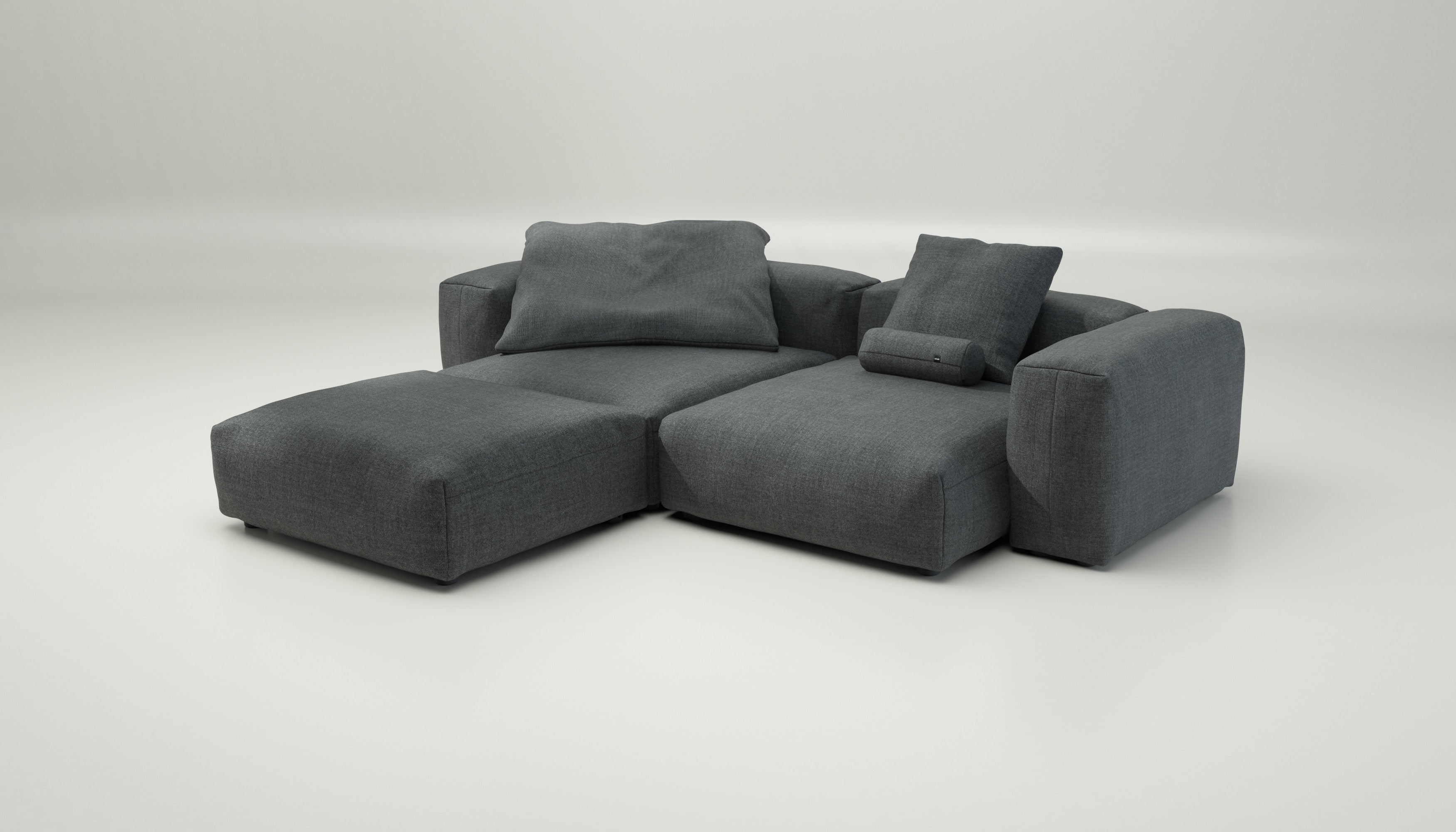 vetsak | Sofa Set 03 - pique - dark grey | Modular Sofa | 3.5